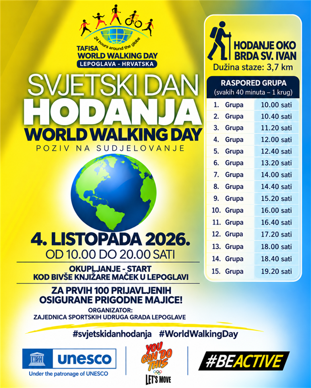 SVJETSKI DAN HODANJA 2026